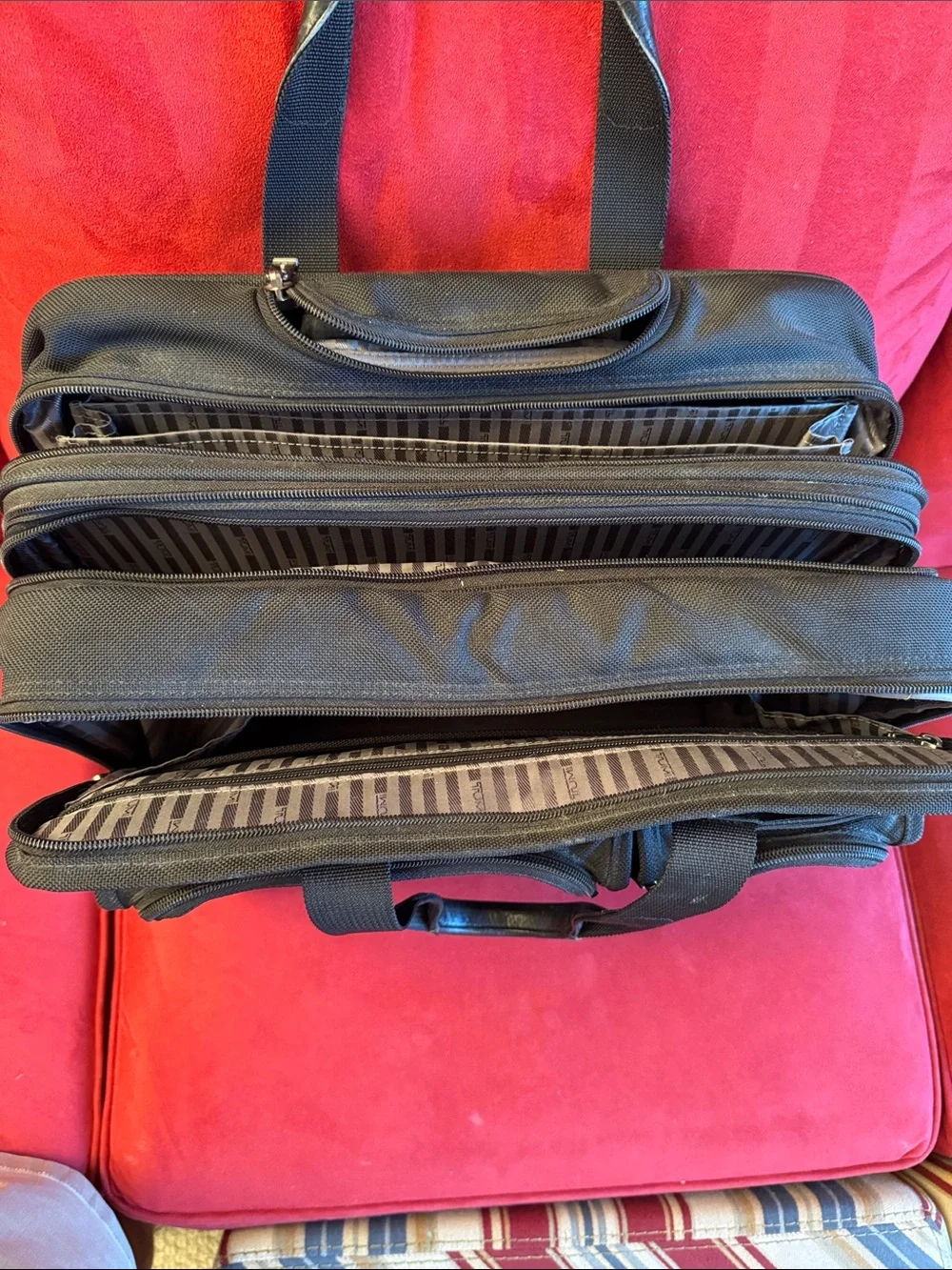 Tumi Black Men's Travel Briefcase Bag